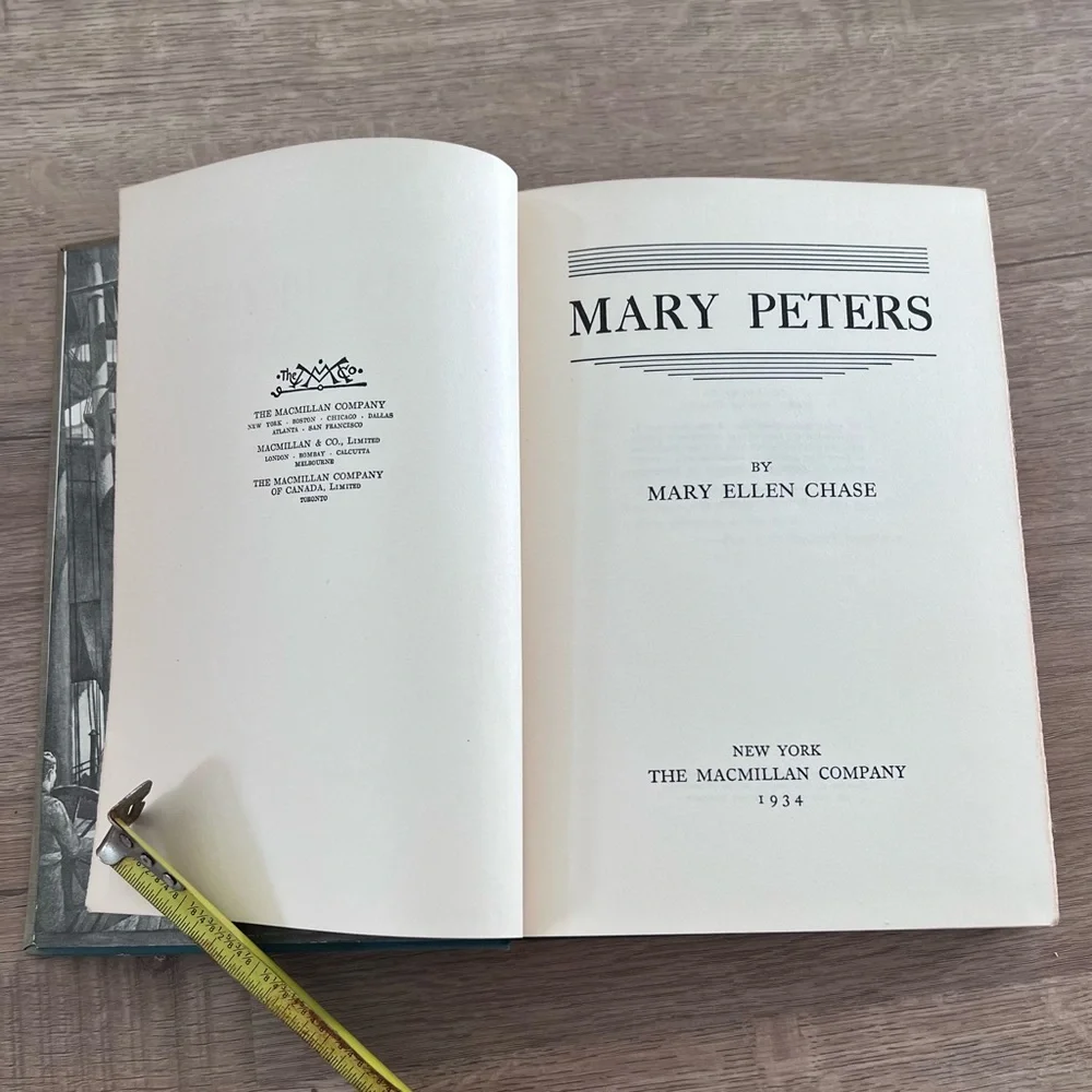 Vintage Book 1934 “Mary Peters” By Mary‎ Ellen Chase